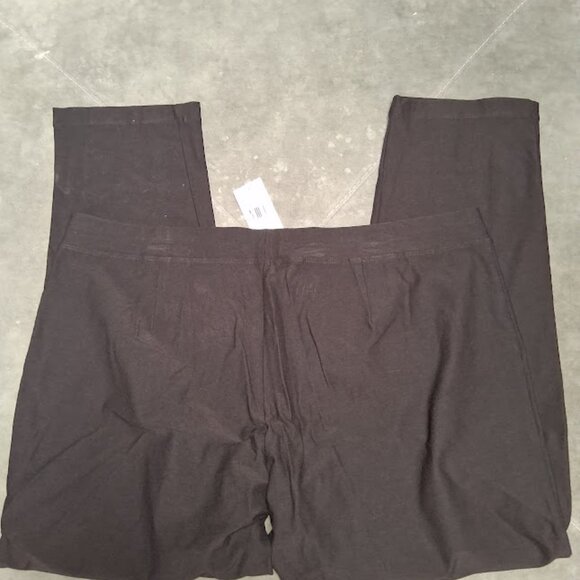 Eileen Fisher Washable Stretch Crepe Brown Pants NWT Sz XL - Picture 3 of 6